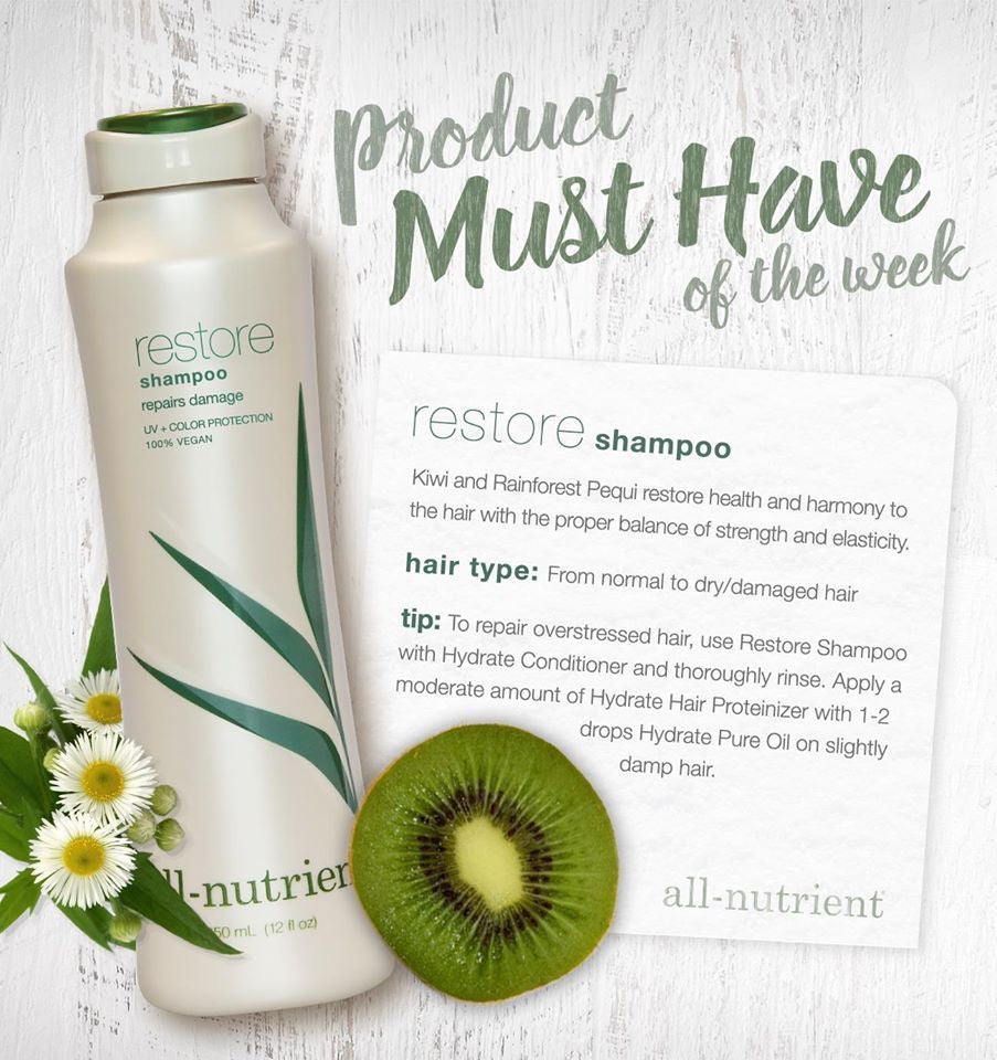 Restore Shampoo
fitting for repairing dry, damaged hair