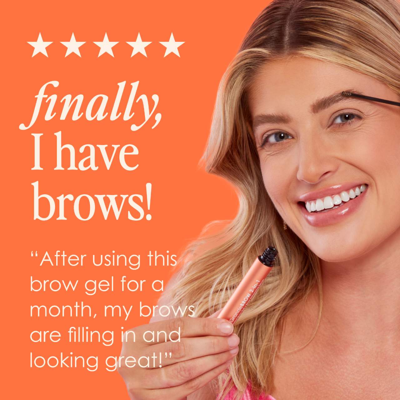 GrandeBROW 2-In-1 Tinted Brow Gel + Brow Enhancing Serum